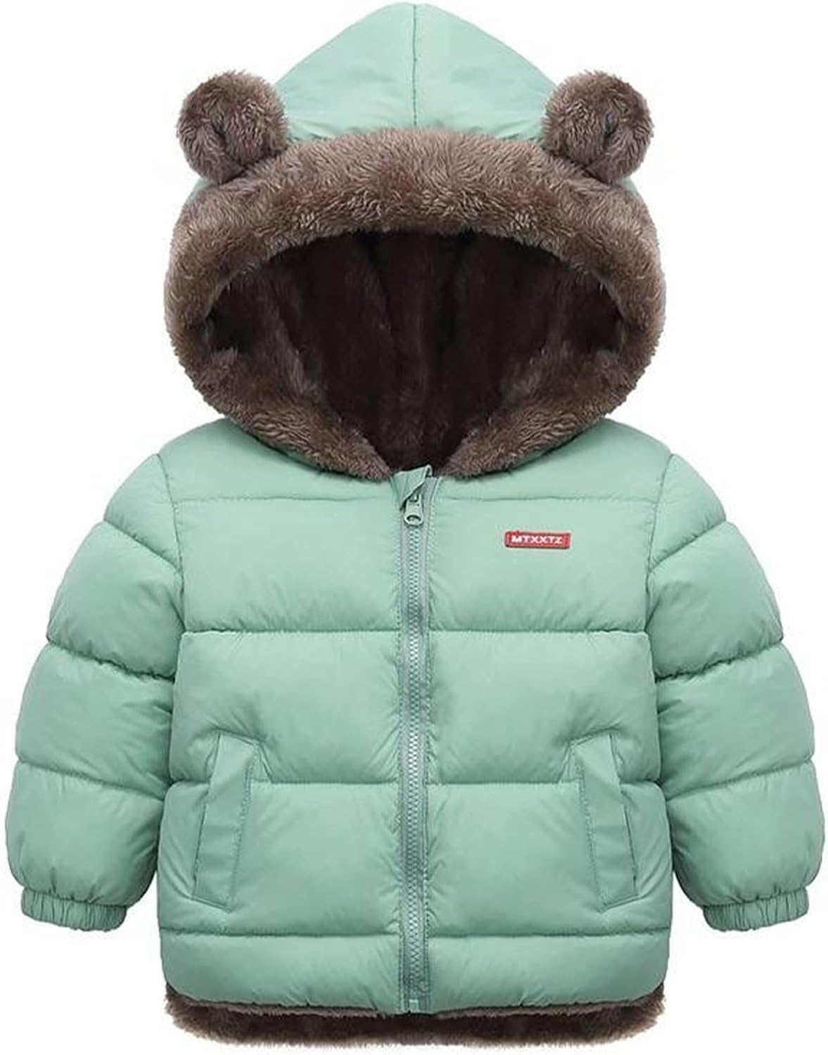 Fairy Baby Infant Baby Winter Coat Cute Teddy Bear Hooded Jacket Warm Fleece Outerwear Windproof