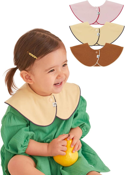 Konny Baby Bibs 5-Pack, 360 ° Rotate, Soft and Absorbent Bandana Drooling for Boys Girls baby
