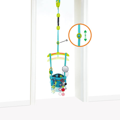 Bright Starts Bounce 'n Spring Deluxe Door Jumper for Baby with Adjustable Strap, 6 Months and Up