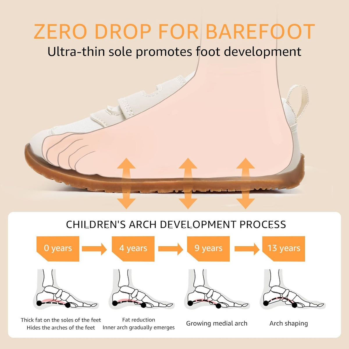 Toddler Wide Toe Box Barefoot Shoes Boys Girls Sneakers Kids Tennis Shoes Preschool Non Slip