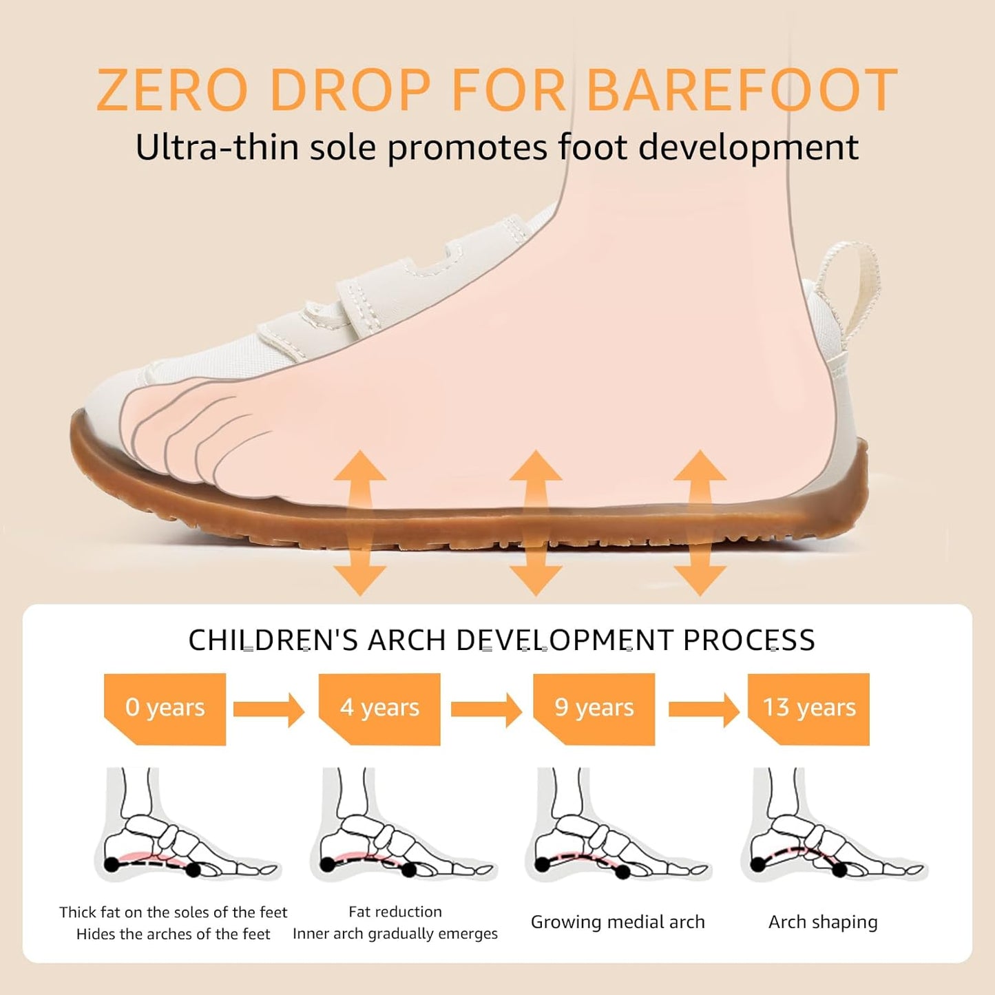Toddler Wide Toe Box Barefoot Shoes Boys Girls Sneakers Kids Tennis Shoes Preschool Non Slip