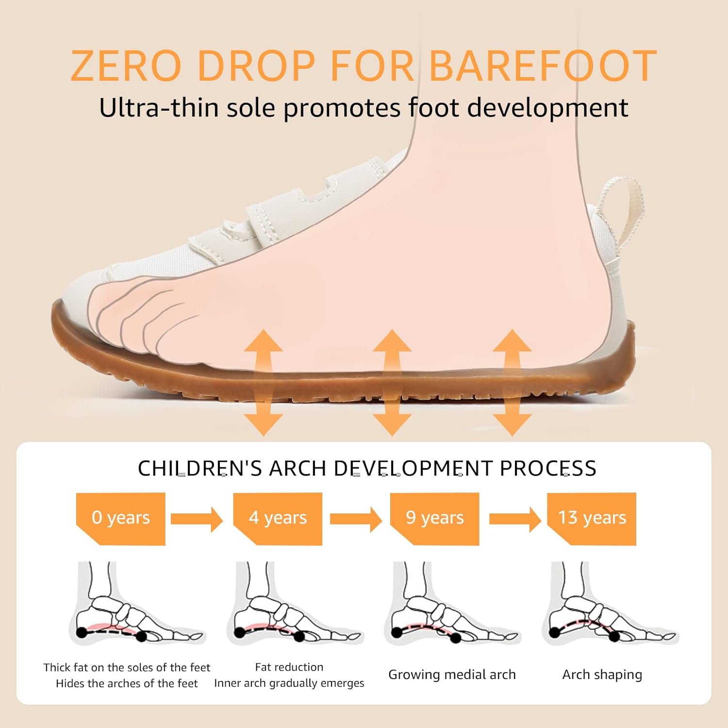 Toddler Wide Toe Box Barefoot Shoes Boys Girls Sneakers Kids Tennis Shoes Preschool Non Slip