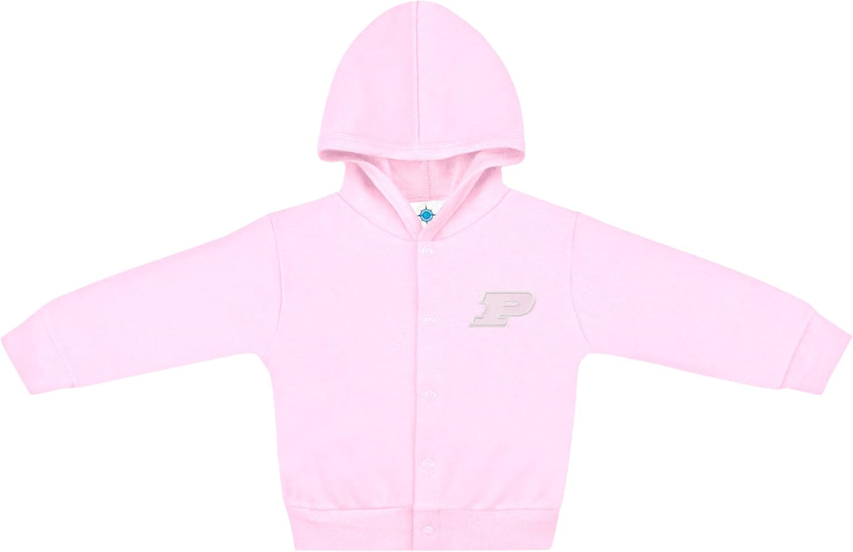 Creative Knitwear College Baby Snap Hooded Jacket - Team Logo, Multiple Colors, for Boys & Girls