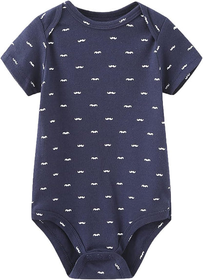 Baby Bodysuit Short Sleeve one-Piece Newborn Baby Clothes for Baby Boy and Girls