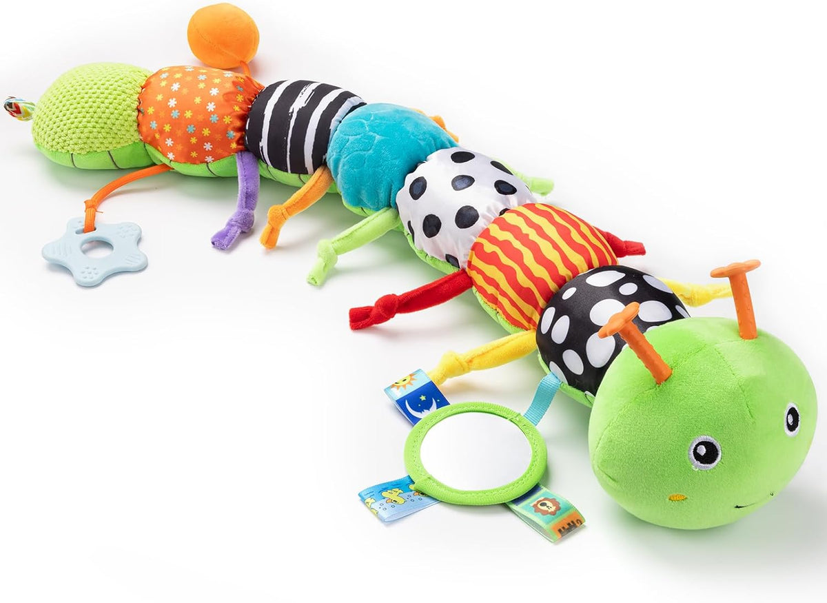 Baby Toys 0-6-12 Months,Musical Caterpillar Stuffed Animals Activity Infant Toys with