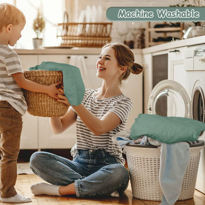 Yoofoss Waterproof Crib Mattress Protector 2 Pack, Quilted Crib Mattress Pad Cover Ultra Soft and