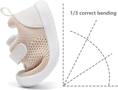 MORENDL Toddler Sneakers Baby Boys & Girls Barefoot Shoes Lightweight Breathable Walking Running