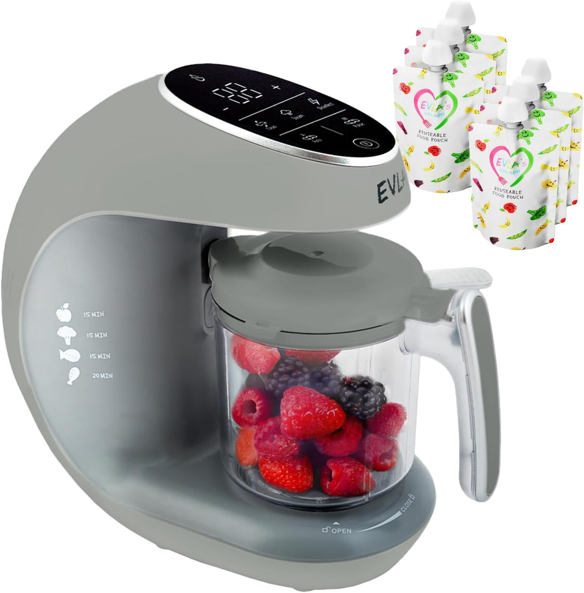 EVLA'S Baby Food Maker, Steamer, Blender, Baby Food Processor for Healthy Homemade Baby Food in