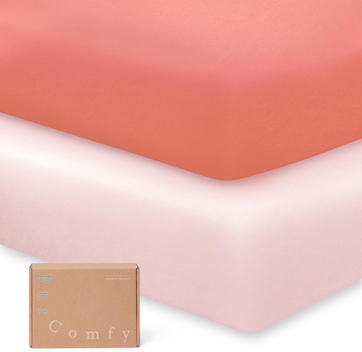 Supersoft Pack and Play Sheets Fitted, Premium Bamboo Viscose Mini Crib Sheets, Pack N Play