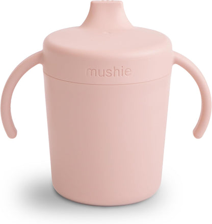 mushie Trainer Sippy Cup | Made in Denmark | Leak Resistant Twist-Off Lid & Handles | 6 Months +