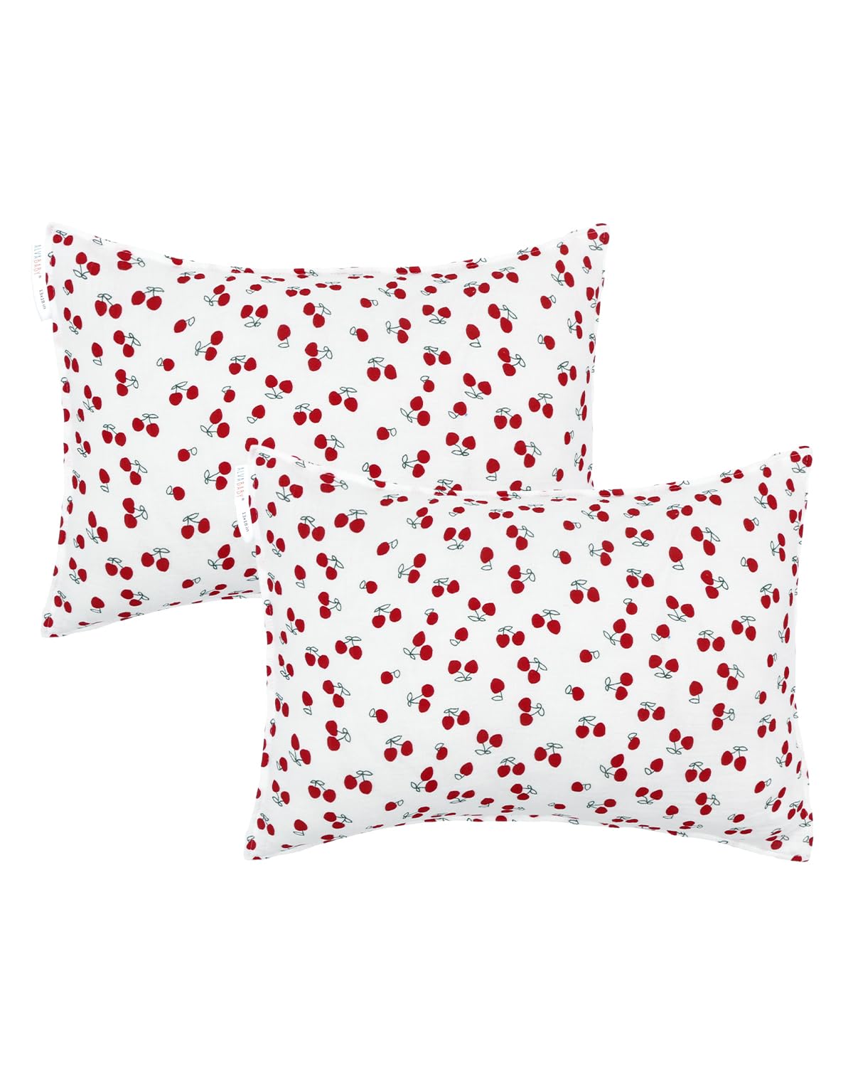 ALVABABY Toddler Pillowcases 2 Pack Muslin Cotton Kids Pillow Cover Fit 13"x 18" or 12"x16"