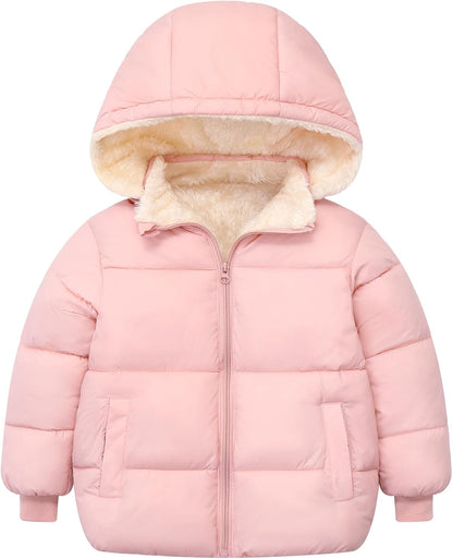 TUONROAD 1-6T Baby Girl Boy Winter Fleece Coats Toddler Warm Puffer Jackets Kids Down Alternative