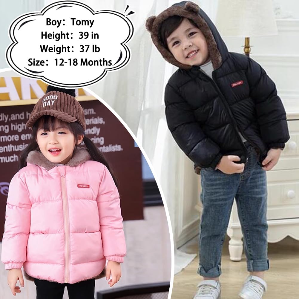 Fairy Baby Infant Baby Winter Coat Cute Teddy Bear Hooded Jacket Warm Fleece Outerwear Windproof