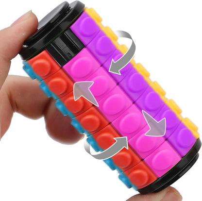 Rotate and Slide Puzzle, Finger Spinner Puzzle, Fidget Toys, Decompression Toy, 8 Colors,7 Layers