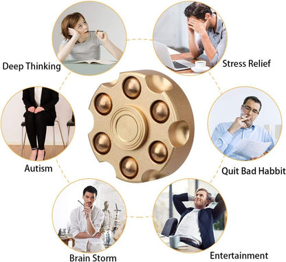 Alloy Metal Fidget Spinners for Kids Adults- Cool Sensory Handheld Finger Hand Cube Spiner for Anti