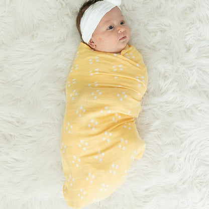 GRACED SOFT LUXURIES Premium Muslin Baby Swaddle Blankets 2 Pack | Large 47 x 47 inch | 100% Cotton