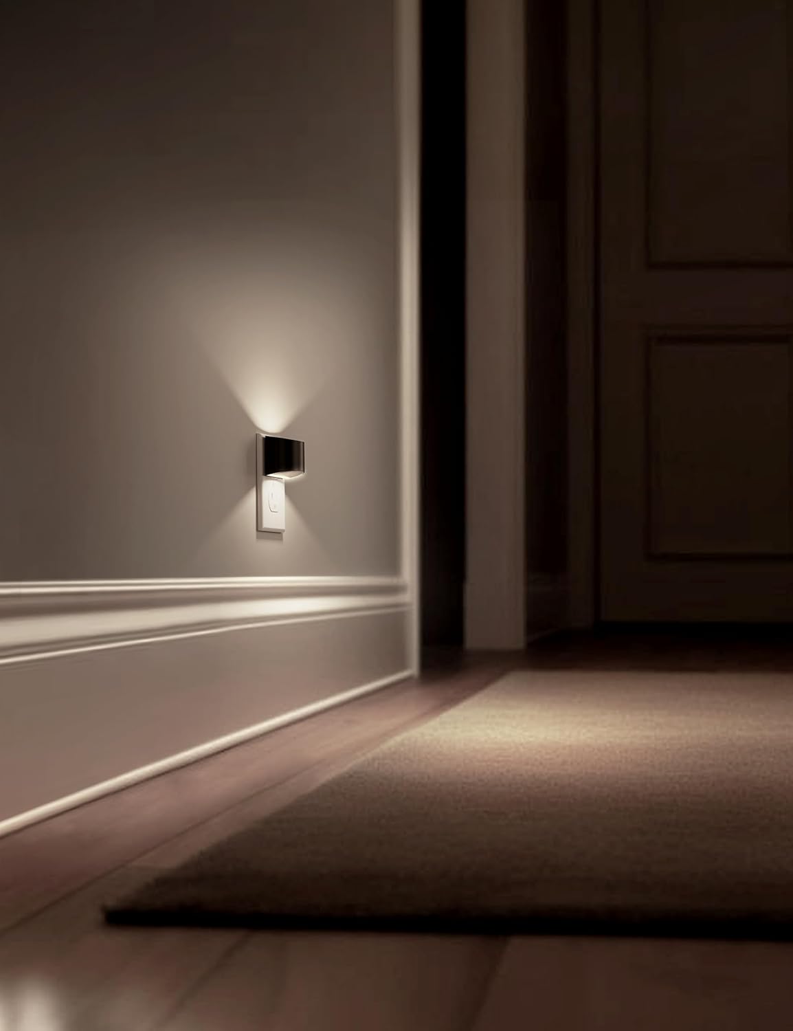 L LOHAS LED Night Lights Plug into Wall 2 Pack, Nightlight with Dusk to Dawn Sensor,3 Level