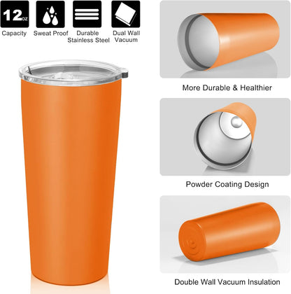 VEGOND 20oz Tumbler Stainless Steel Tumbler with Lid And Straw Vacuum Insulated Double Wall Travel