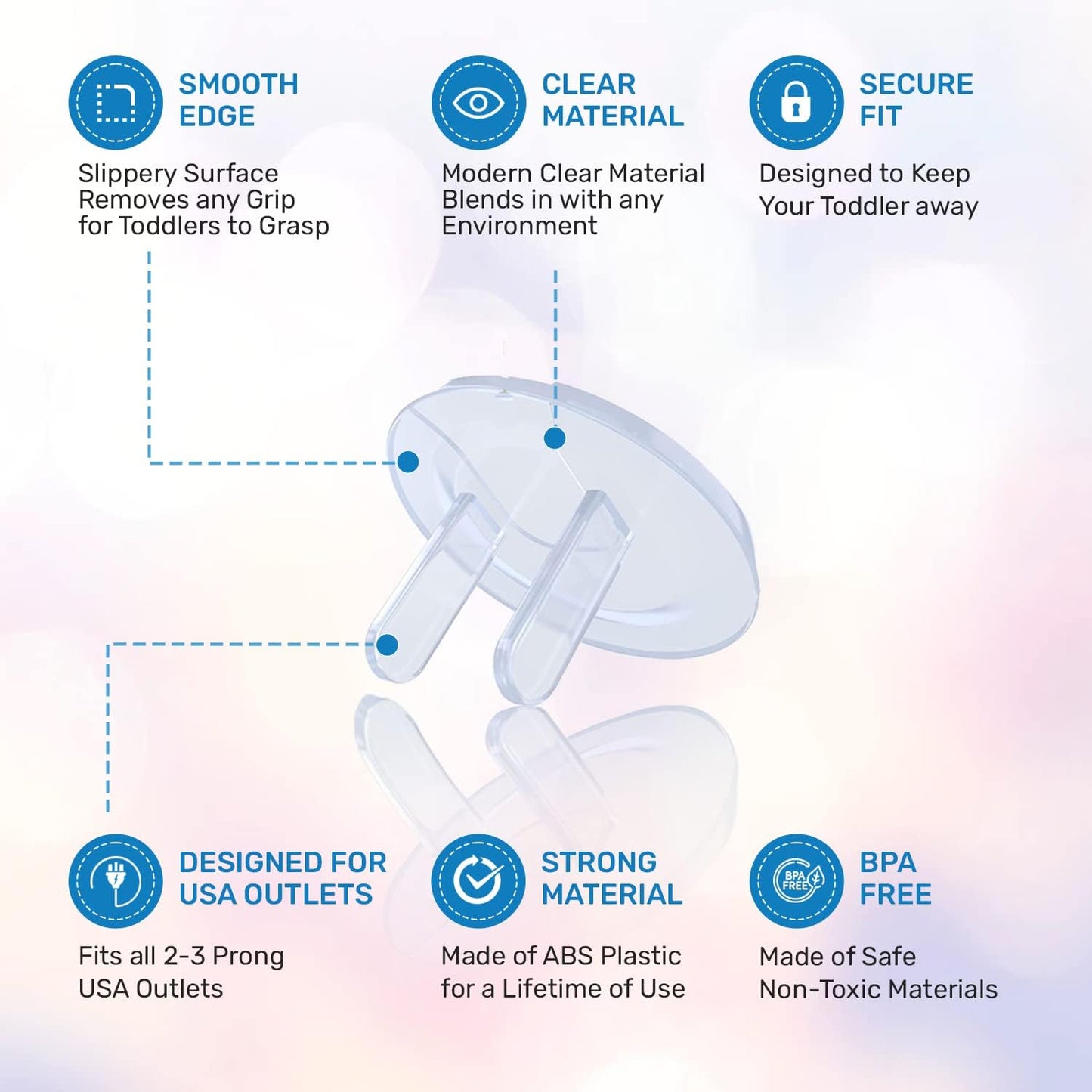 48 Pack Outlet Covers Baby Proofing, Provide Shock Prevention and Easy Installation, Safe and