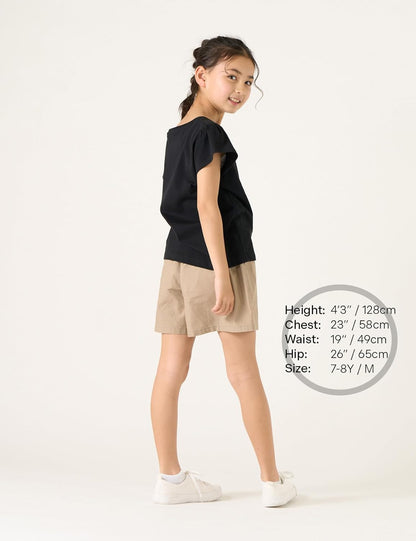 LAPASA Kids T-Shirts Short Sleeve (4 Pack) 100% Cotton Plain Top Tees Boy & Girl Unisex Toddler