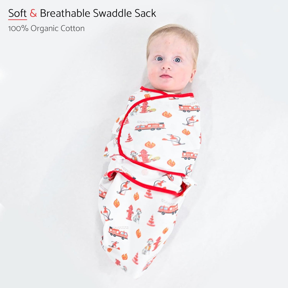 LollyBanks Baby Swaddles, 100% Organic Cotton Swaddle for Newborns Boys and Girls, 3-6 Months