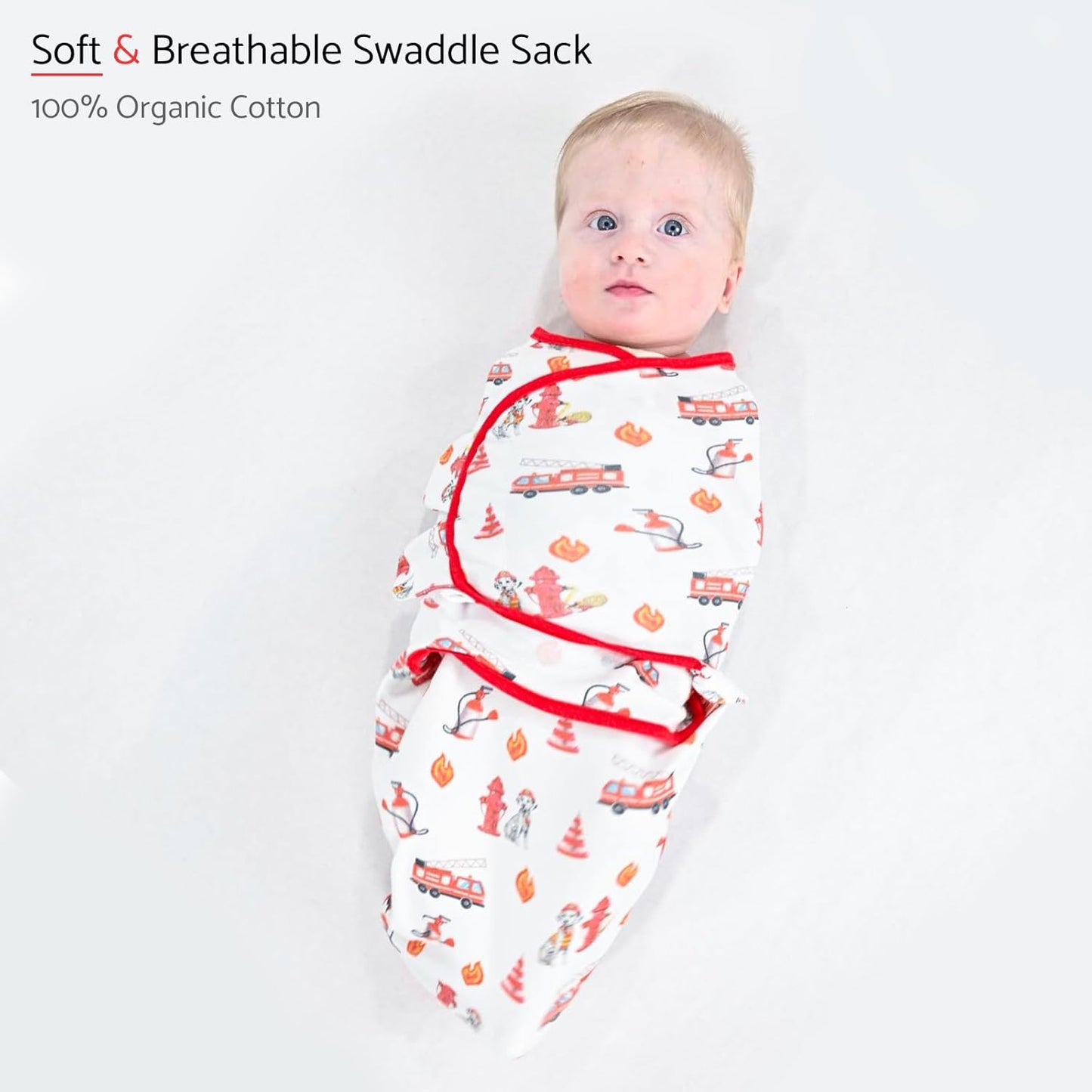 LollyBanks Baby Swaddles, 100% Organic Cotton Swaddle for Newborns Boys and Girls, 0-3 Months
