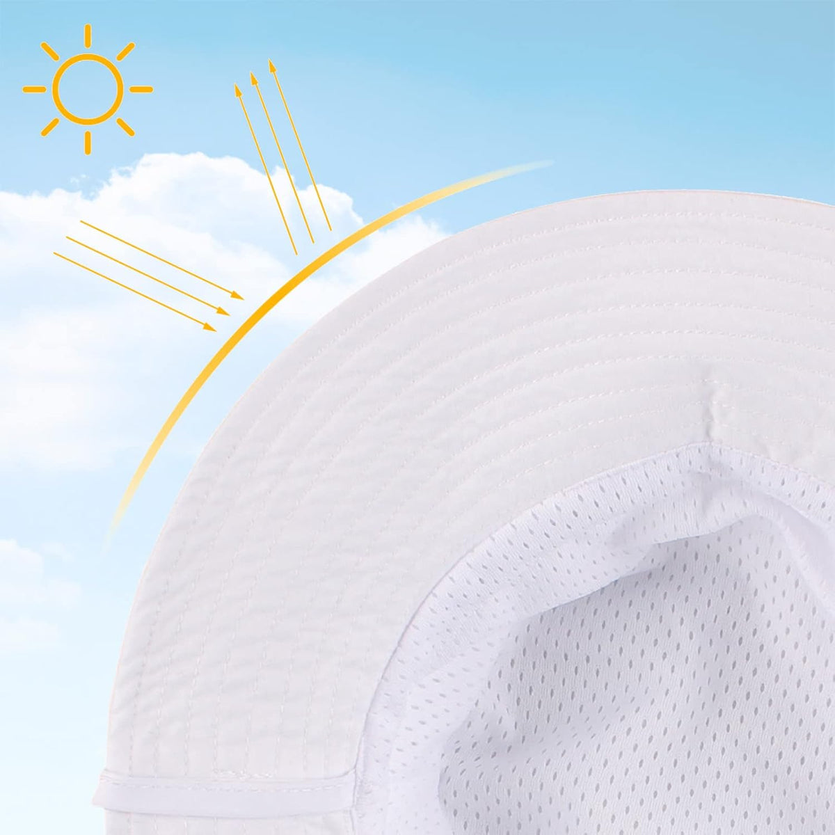 Peecabe Summer Baby Sun Hat for Boys Girls UPF 50+ Wide Brim Toddle Bucket Hat Adjustable Baby