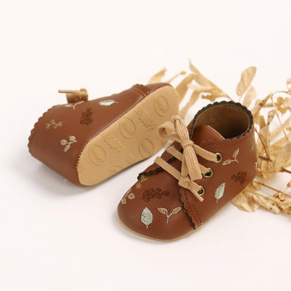 Baby Shoes Mary Jane Flats Non Slip Soft Sole Infant Toddler Sneakers First Walkers Party Christmas