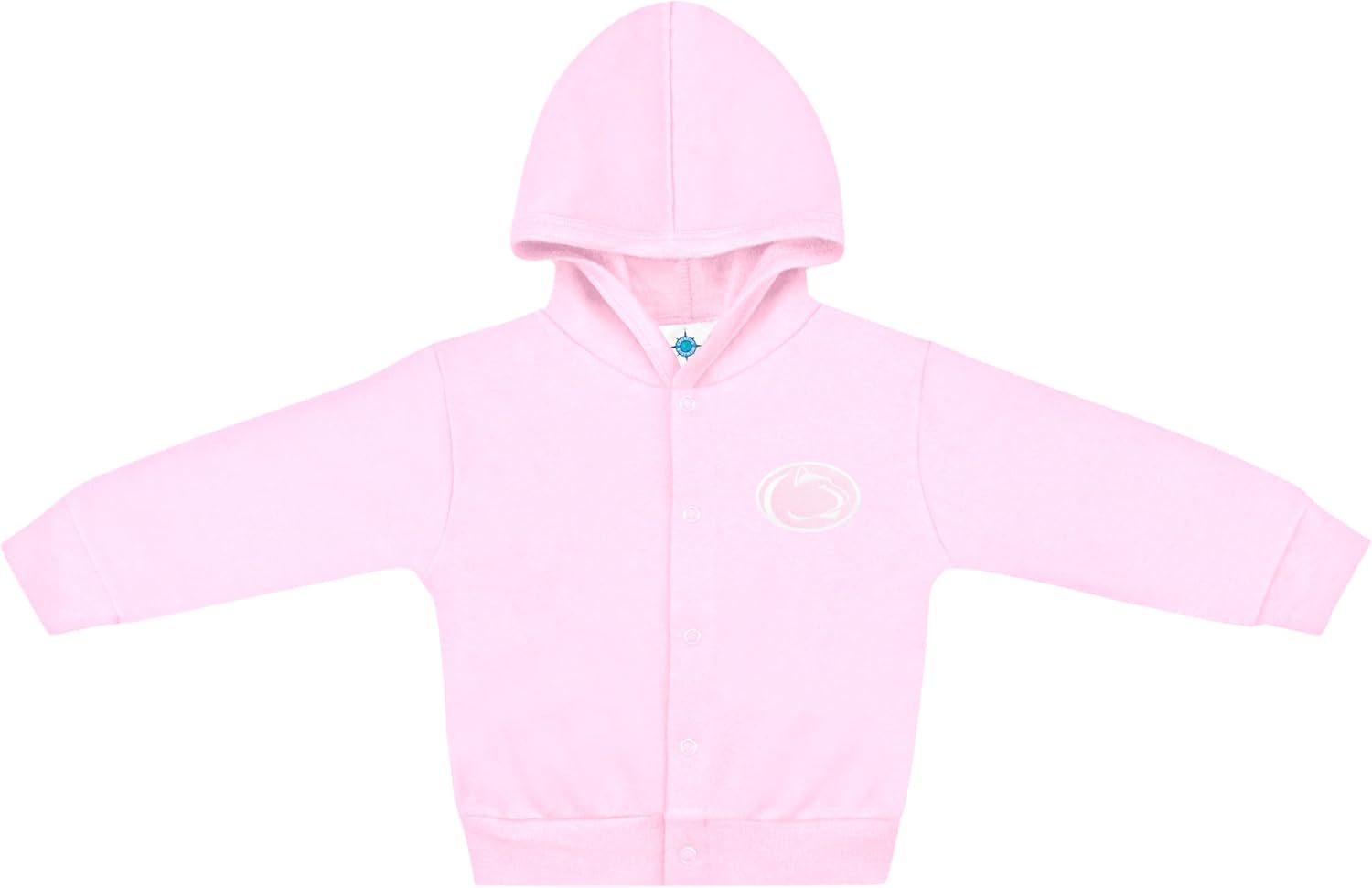 Creative Knitwear College Baby Snap Hooded Jacket - Team Logo, Multiple Colors, for Boys & Girls