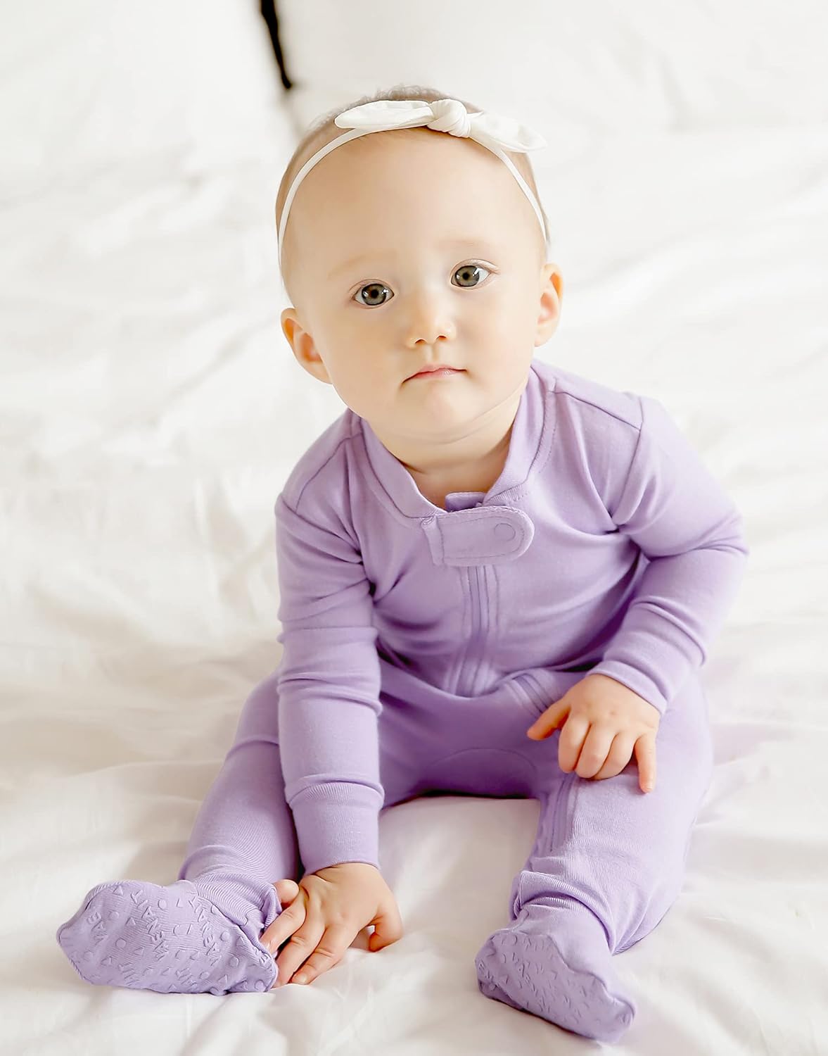 VAENAIT BABY Infant Toddler Boys Girls Footed One-Piece Sleep and Play Premium Modal Pajamas 1-2