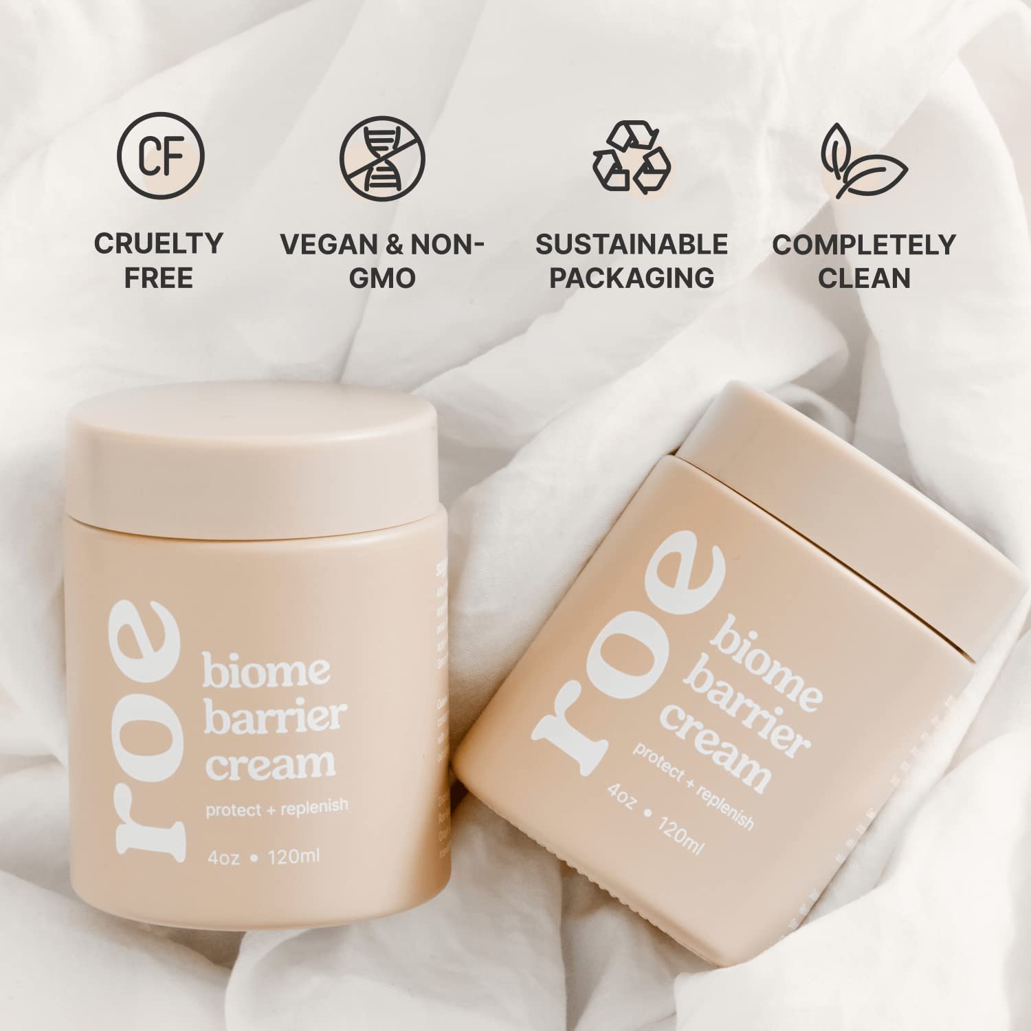 Roe Wellness- Baby Cream Lotion Ointment | Full Body Biome Barrier Cream | Clean Ingredients, Dry