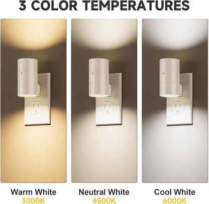 NIORSUN Night Lights Plug Into Wall,Plug in Night Light with 3 Light Modes,Ultra-Slim Design,Dusk