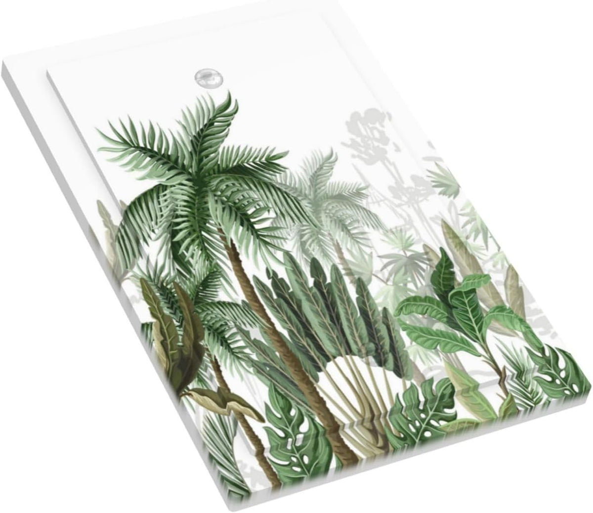 Palm Tree Banana Leaf Green Rainforest Natural Landscape Light Switch Cover Plate 1 Gang No Device