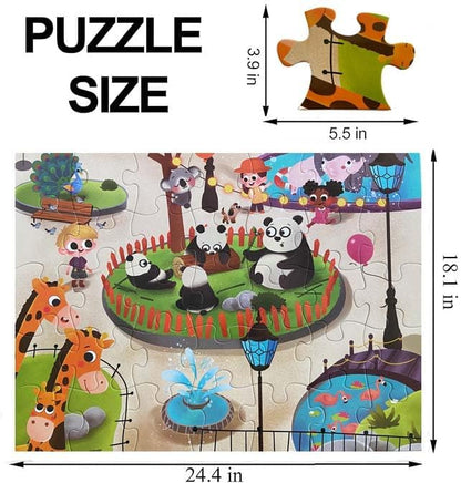 Jumbo Floor Puzzle for Kids, Large Jigsaw Puzzles 35 Piece for Kids Ages 3-5,Preschool Learning &