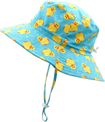 Home Prefer UPF50+ Wide Brim Sun Hat Boys Girls Sun Protection Hat Zoo Beach Swim Safari Bucket Hat