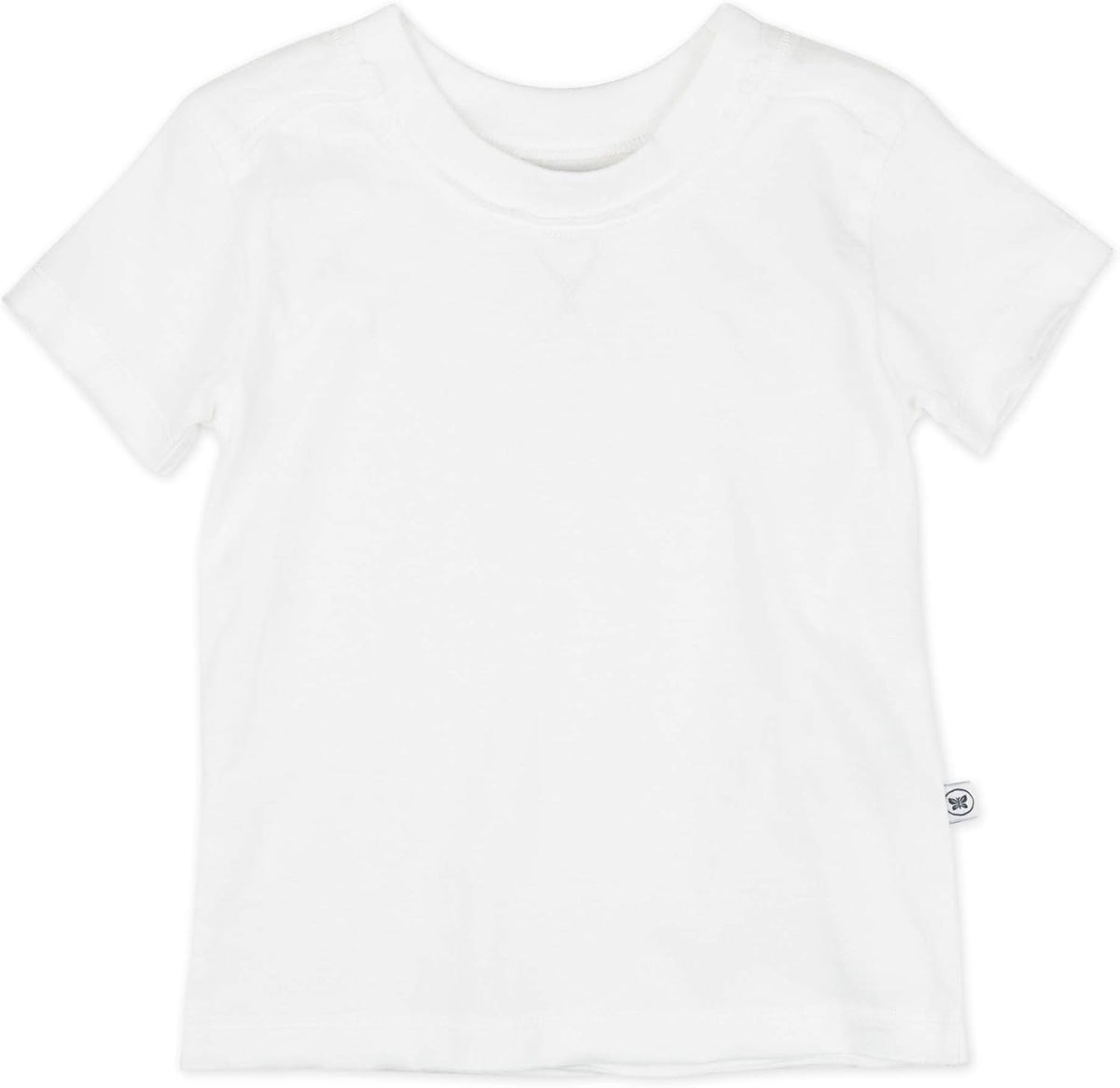 HonestBaby 5-Pack Short Sleeve T-Shirts 100% Organic Cotton Baby, Toddler, Little Kid, Boy, Girl