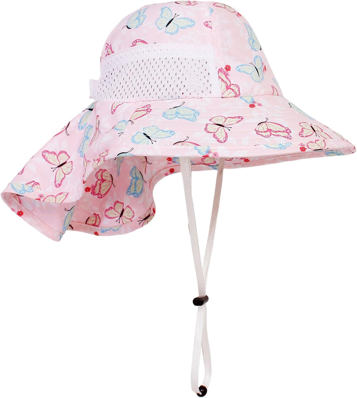 CHUNG Baby Sun Protection Hat Summer Toddler Adjustable UPF 50+ Wide Brim Neck Flap Beach Caps Boys