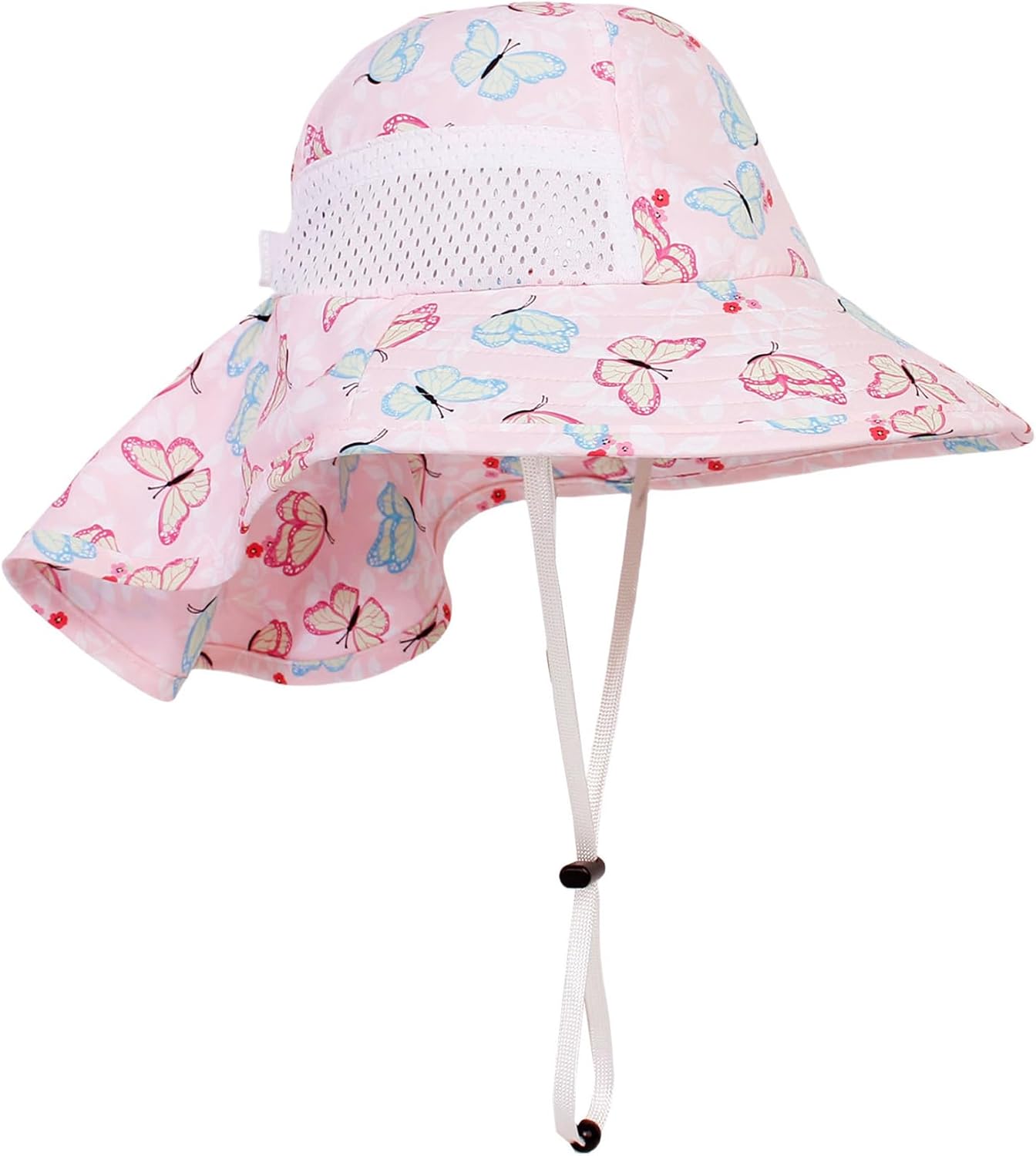 CHUNG Baby Sun Protection Hat Summer Toddler Adjustable UPF 50+ Wide Brim Neck Flap Beach Caps Boys