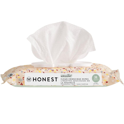 The Honest Company Clean Conscious Multi-Use Wipes | Hypoallergenic + Unscented for Sensitive Skin