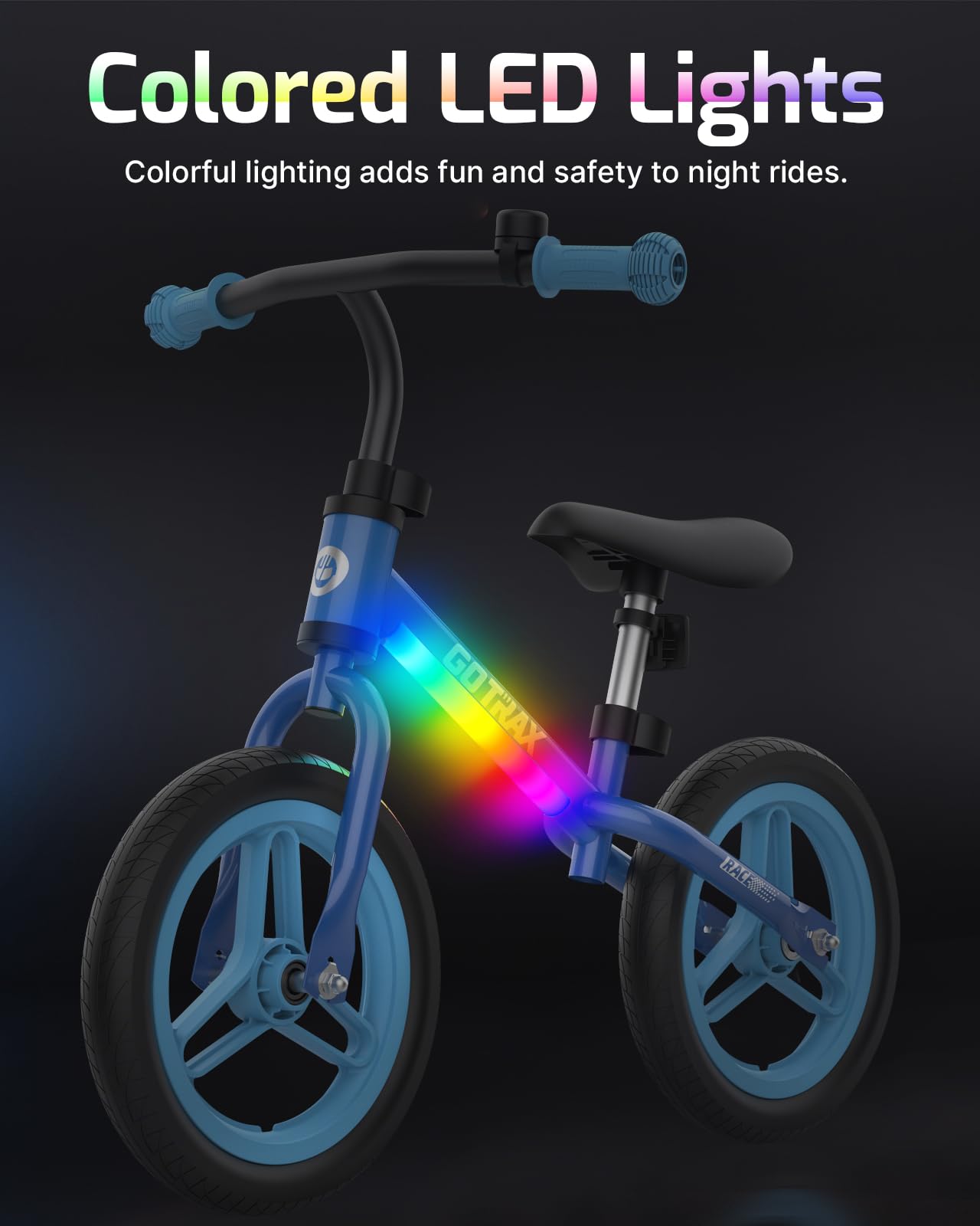 Gotrax KS12 Toddler Balance Bike, 12" No-Pedal Bike for Boys&Girls Ages 2-5