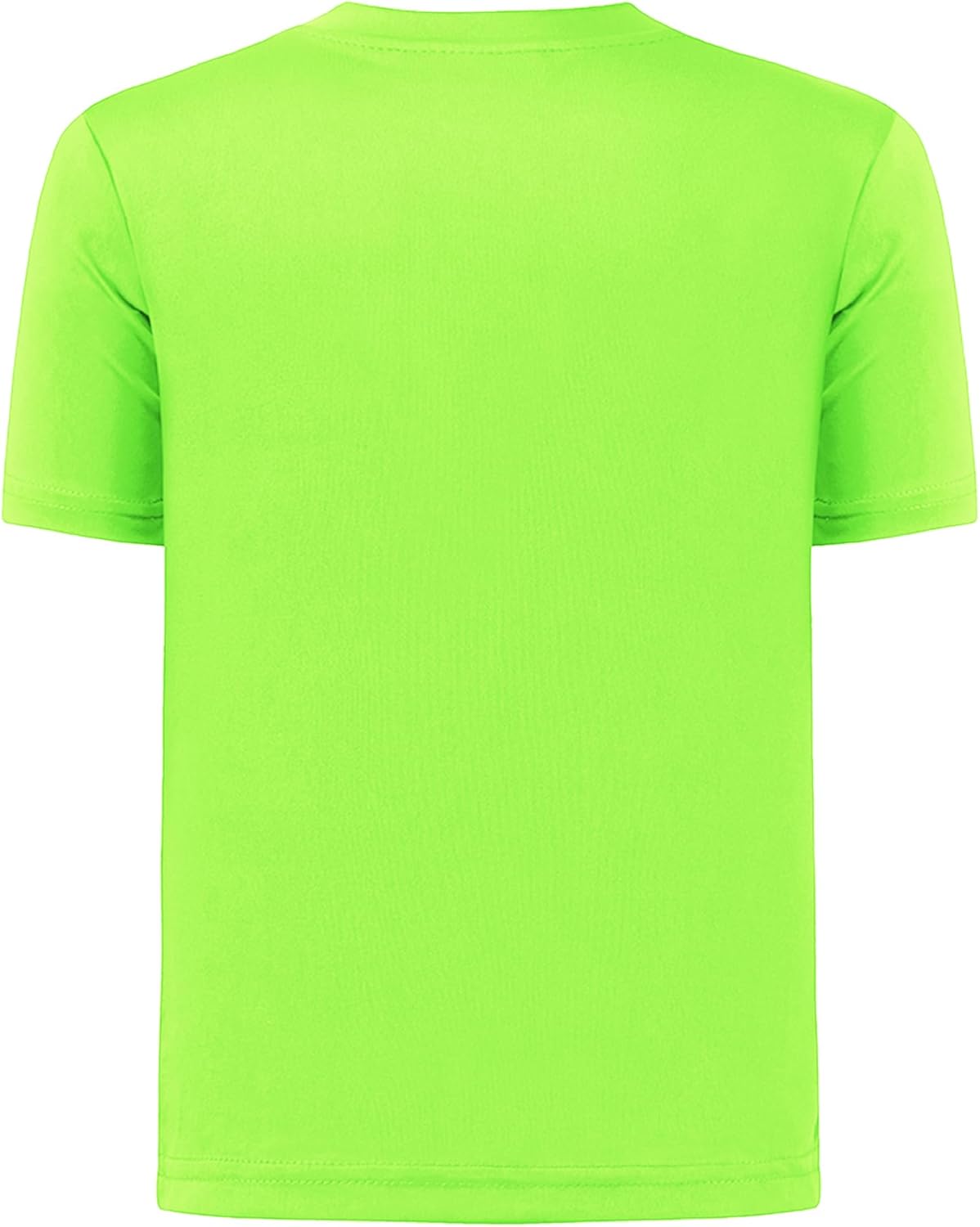 QBK 2T to Youth Neon Shirt Kids UPF 50+ Dry Fit Athletic Short Sleeve Rash Guard T Shirts for Boys