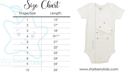 Feeding Tube Undershirt Onesie for Babies, Toddlers and Children