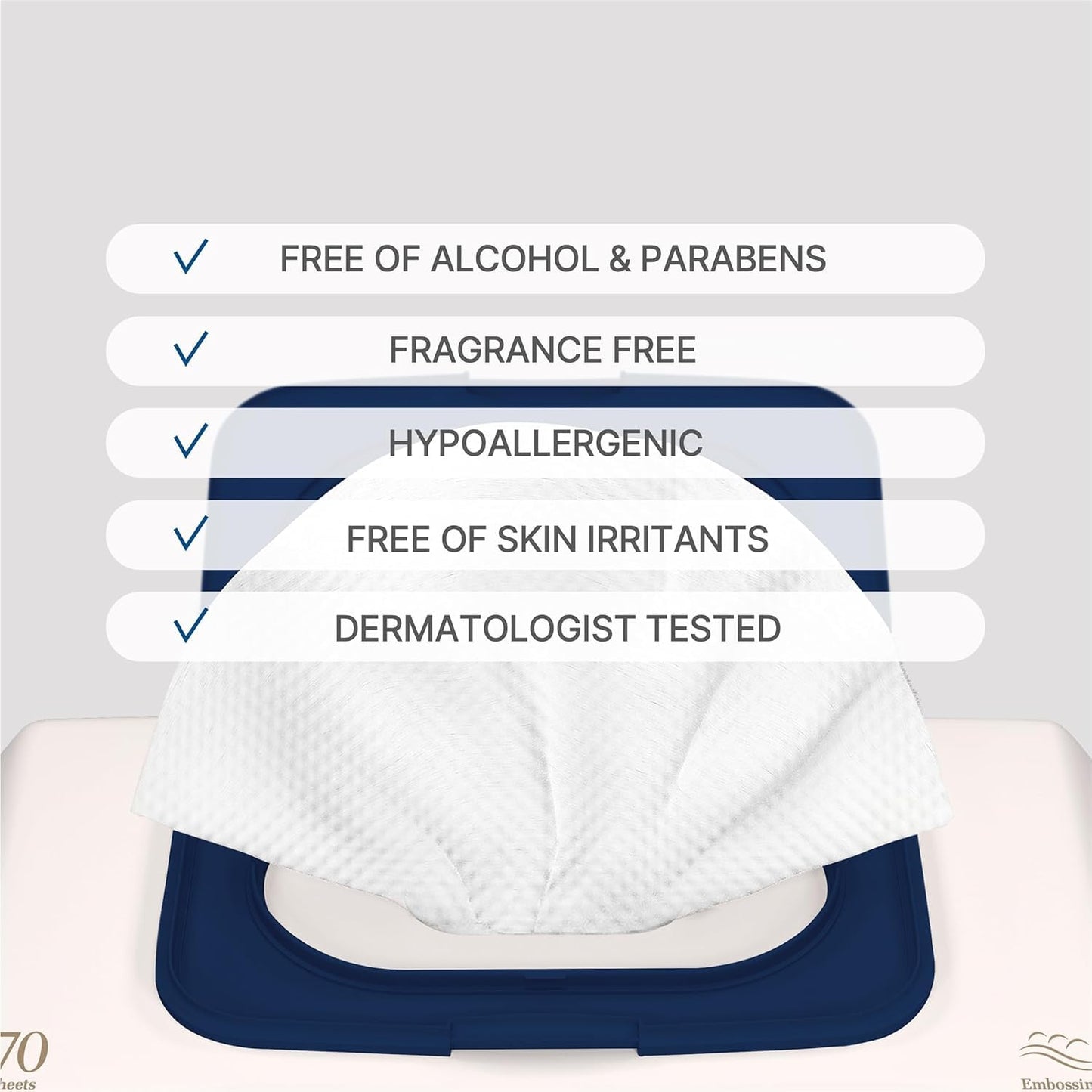 BEBESUP- Korea’s #1 Signature Baby Wipes - Hypoallergenic Water-based Unscented Alcohol-Free