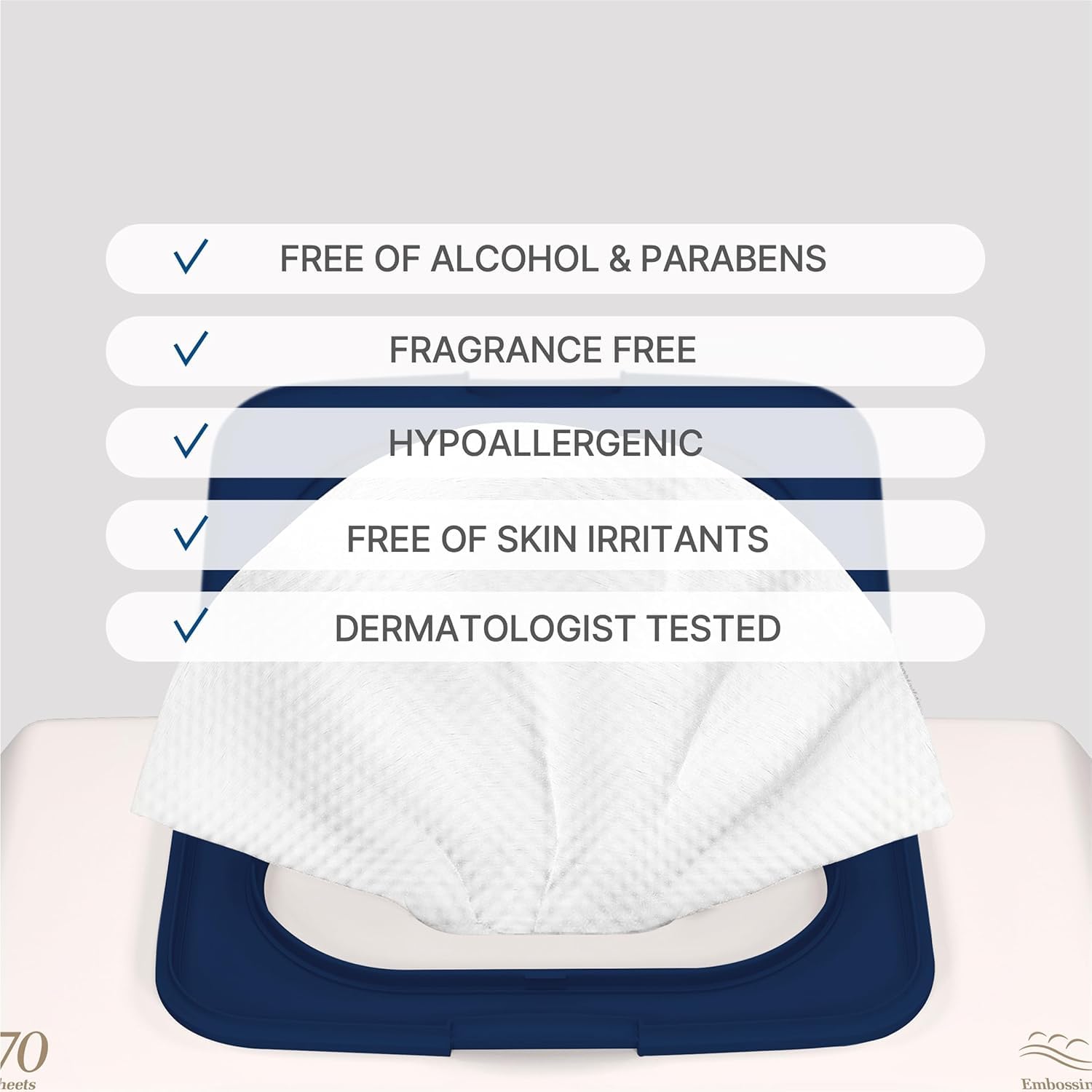 BEBESUP- Korea’s #1 Signature Baby Wipes - Hypoallergenic Water-based Unscented Alcohol-Free