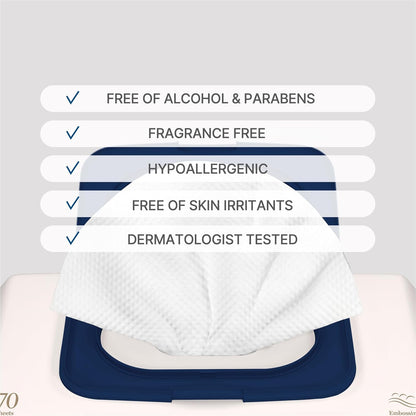 BEBESUP- Korea’s #1 Signature Baby Wipes - Hypoallergenic Water-based Unscented Alcohol-Free