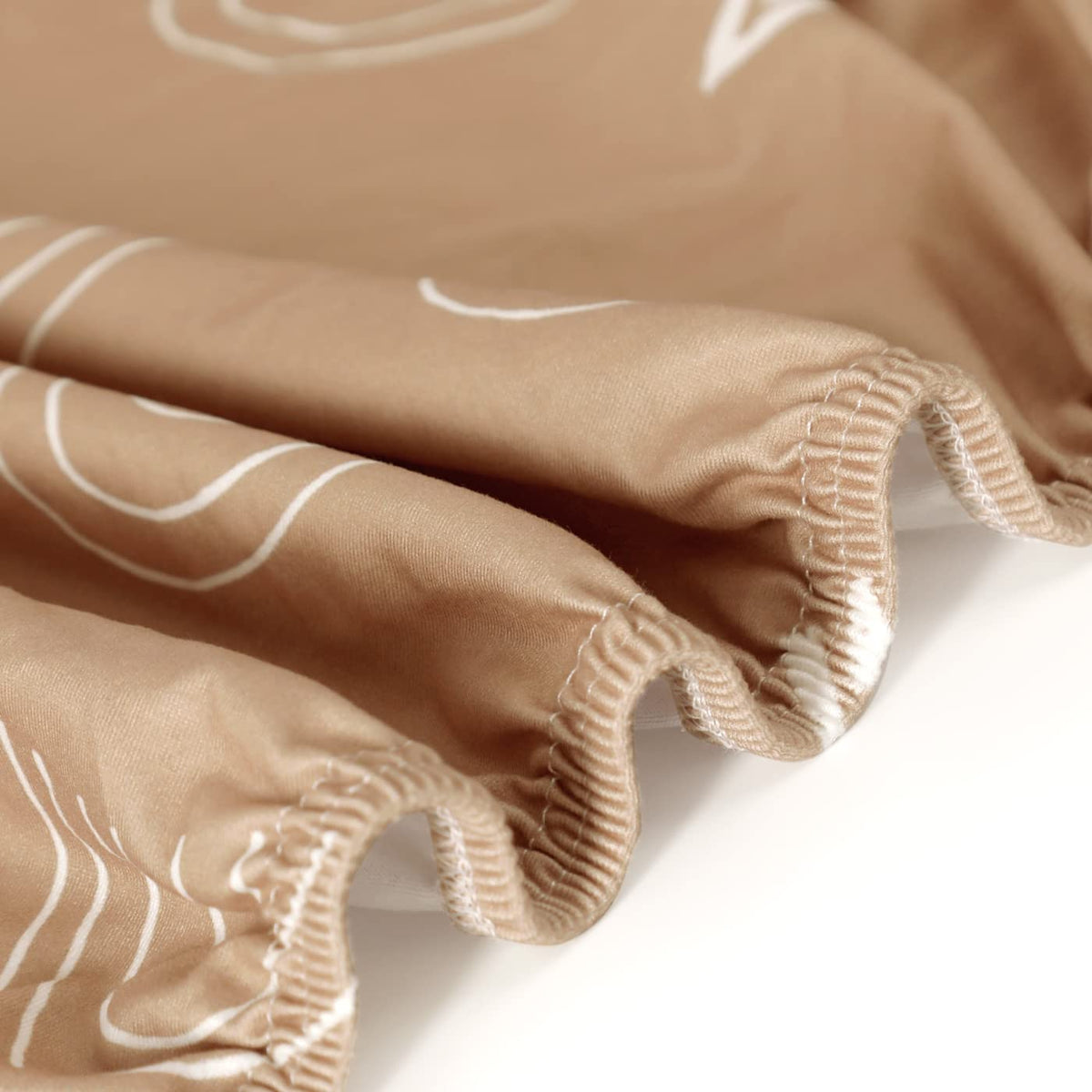 GRSSDER Stretchy Ultra Soft Jersey Knit Fitted Pack n Play Sheets Set 2 Pack, Neutral Portable/Mini