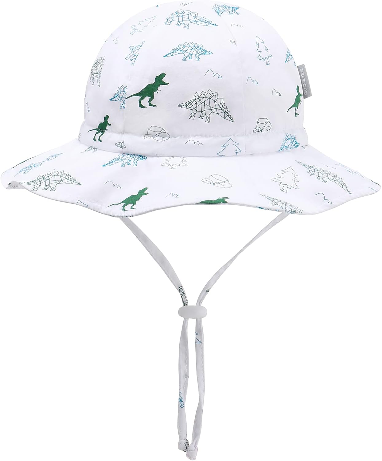 UPF 50+ Baby Bucket Hat - Wide Brim Sun Protection Beach Cap for Girls - Cute & Adjustable Toddler