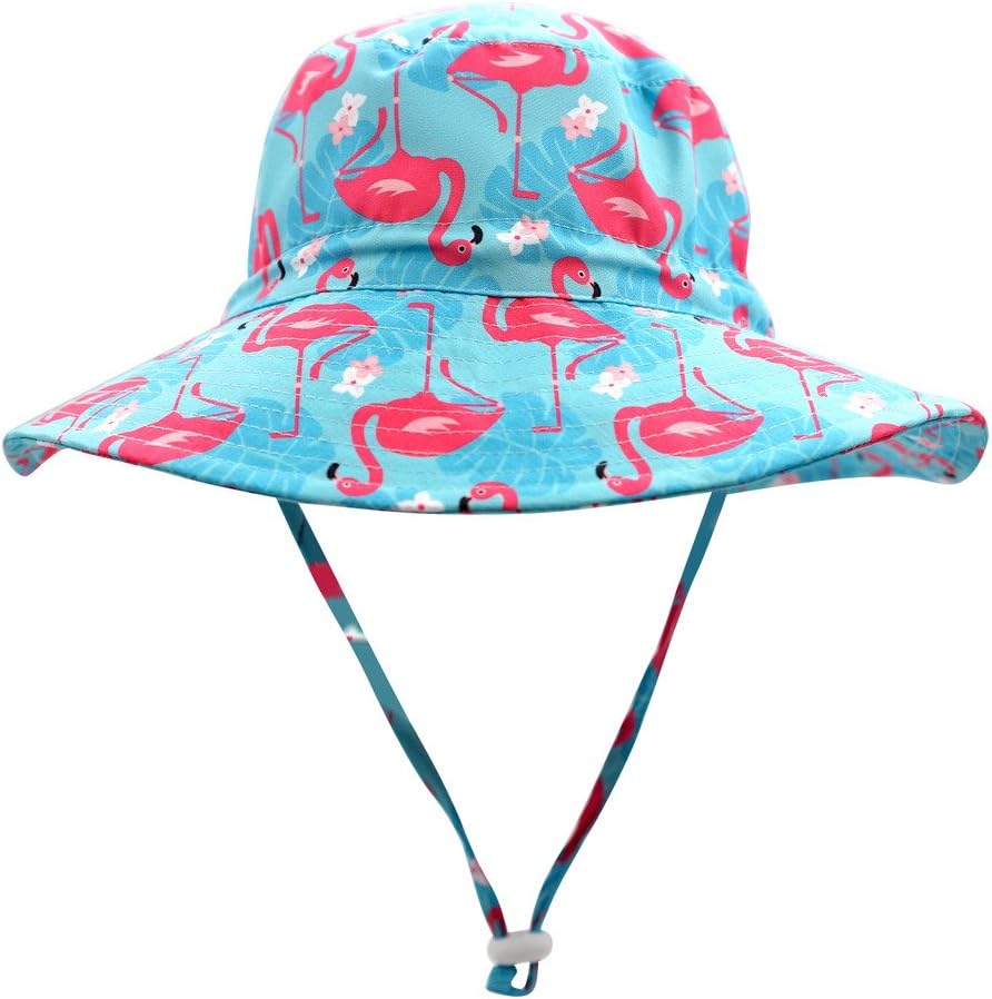 Home Prefer UPF50+ Wide Brim Sun Hat Boys Girls Sun Protection Hat Zoo Beach Swim Safari Bucket Hat