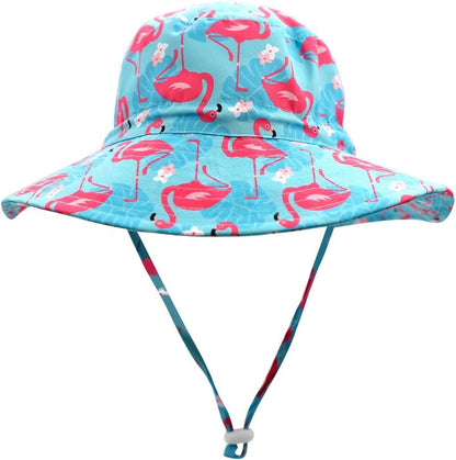 Home Prefer UPF50+ Wide Brim Sun Hat Boys Girls Sun Protection Hat Zoo Beach Swim Safari Bucket Hat