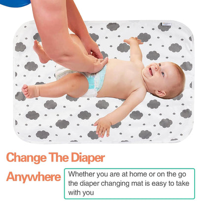 Baby Diaper Changing Pad, 21 5/8" x 31.5" Waterproof Changing Pad Liners - Reusable Soft and